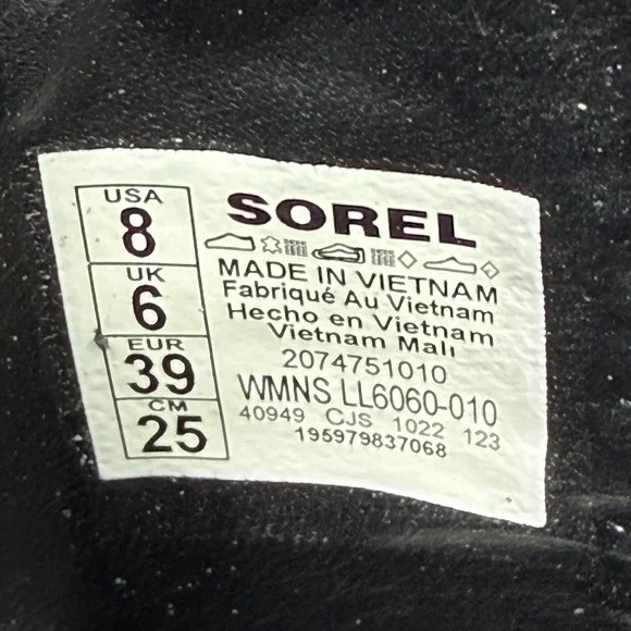 Sorel Brex Chelsea Waterproof Boot Black Tippet Neon Green W 8 Leather Gorpcore - Picture 10 of 11